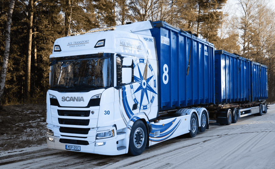 Container bil JC Förvaltning - Lastbil